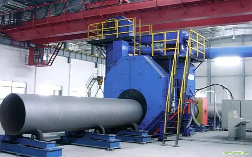 河源自动环保钢管内壁喷砂机