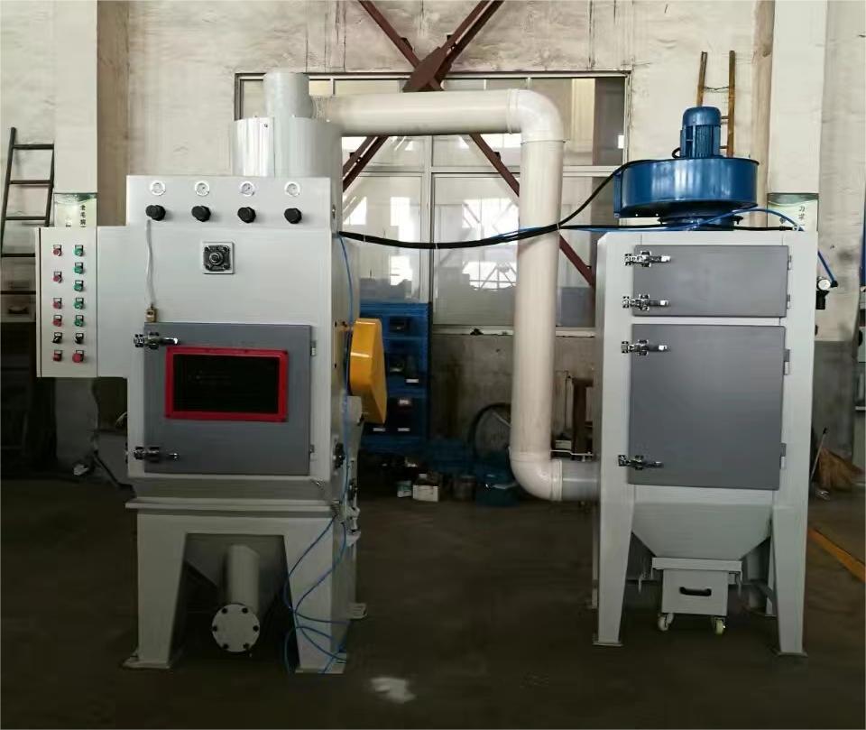 河源中小型零件履带式自动喷砂机高效清洁省时省力