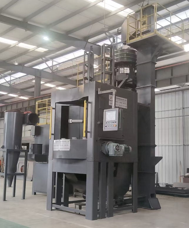 河源转盘式喷砂机 提升圆形工件处理效率